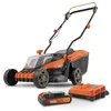 Image de Tondeuse à batterie 20V 34 cm de coupe DUAL POWER POWDPGLWS1 - Batterie 4Ah et chargeur inclus - Moteur brushless