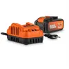 Image de Batterie et chargeur - Dual Power - POWDP90640 - Batterie 25Ah/50Ah de 2x20V et chargeur - Outils de bricolage sans Fil