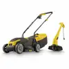 Image de Tondeuse electrique 1300w + coupe bordures 250w powerplus pour 250 m² POWXG62205T
