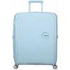 Image de American Tourister Valise bleu clair pour femme et homme - Soundbox Spinner 77 / 28 TSA EXP Trolley Pastel Blue 298837