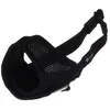 Image de Muselière pour chien - FLAMINGO - Taille M - Nylon doux respirant - Noir - Tour museau 8 21 cm