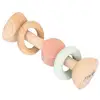 Image de Hochet En Silicone Et Bois - Mrs. Cat