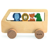 Image de Bus En Bois Trixie Baby 4 Passagers Beige Bois