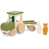 Image de Tracteur En Bois Avec Remorque