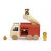 Image de Camion De Pompier En Bois Trixie_baby Multicolor Autre(s) Matière(s)