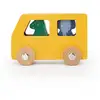 Image de Trixie Jouet En Bois - Set De Voitures Animaux - Certifié Fsc - Durable