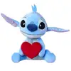 Image de Peluche stitch avec coeur - 50 cm