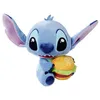 Image de Peluche - Simba - Stitch Burger Edition - 25 cm - Bleu - Accessoire Hamburger