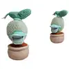 Image de Peluche Donald Plante Tissu Multimatériaux Vert Clair Beige 18 Cm Disney