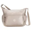 Image de kipling Sac à épaule bandoulière beige pour femme - Basic Plus Gabbie Metallic Glow 91710