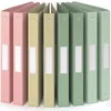 Image de ACROPAQ 8x Classeur A4- 4 Anneaux- Dos 35 cm pour 200 feuilles- Étiquettes de Dos- PP- Durable- Résisitants à leau- Couleurs