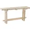 Image de Console Bois Massif Recyclé Blanc Délavé Liray L 150cm