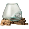 Image de Vase Déco Sur Pied "gamal" 20cm Transparent
