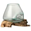 Image de Vase Déco sur Pied Gamal 20cm Transparent