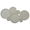 Image de Miroir Mural Design 6 Ronds 57cm Argent