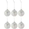 Image de Lot De 6 Boules De Noël "étoiles" 8cm Argent