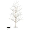 Image de Statuette Déco À Led "arbre Nu Perles" 125cm Blanc