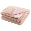 Image de Plaid Imitation Fourrure "cutie" 130x180cm Rose Clair