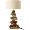 Image de Lampe À Poser Design "bois Flotté" 63cm Naturel