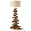 Image de Lampe + abat-jour bois flotte naturel/beige medium 10837
