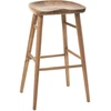 Image de Tabouret De Bar En Bois Teck Naturel Ana H 75.5 Cm