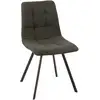 Image de Chaise Métal Et Textile Gris Foncé Babette L 54cm