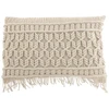 Image de Coussin Déco À Franges "cosy" 40x60cm Ivoire