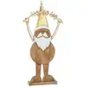 Image de Père Noël Déco "ho Ho Ho" 60cm Naturel & Or