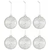 Image de Lot De 6 Boules De Noël "sequins" 8cm Argent