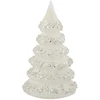 Image de Sapin De Noël Déco "lignes Paillettes" 21cm Blanc