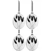 Image de Lot De 4 Boules De Noël "fleurs Séchées Ii" 16cm Noir