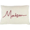 Image de Coussin Déco "maison" 40x60cm Blanc & Rouge