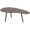 Image de Table De Salon Goutte Aluminium Marron Vionia L 90cm
