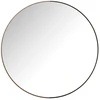 Image de Miroir Mural Rond "alicia" 90cm Noir