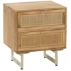 Image de Table De Chevet En Bois "weaving" 55cm Naturel