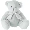 Image de Peluche Enfant "ourson Noeud" 20cm Gris