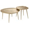 Image de Lot De 2 Tables Basses "vinta" 72cm Or
