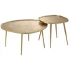 Image de Lot de 2 Tables Basses Vinta 72cm Or