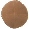 Image de Coussin Rond En Cuir "coleman" 45cm Camel