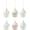 Image de Lot De 6 Sujets De Noël "cake" 10cm Multicolore