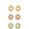 Image de Lot De 6 Sujets De Noël "donuts" 9cm Multicolore