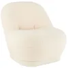 Image de Fauteuil Design Bouclette Teddy 88cm Blanc