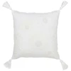 Image de Coussin Déco Fleurs "bali" 45x45cm Blanc