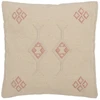 Image de Coussin Design "diamants" 45x45cm Crème & Rose