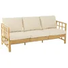 Image de Canapé 3 Places Rotin & Coussin Elise 187cm Naturel