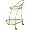 Image de Desserte 2 Niveaux Design "leanor" 83cm Or