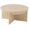 Image de Table Basse Design En Bois "cave" 90cm Beige