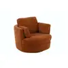Image de Fauteuil pivotant à 360° en velours texturé - angel