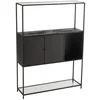 Image de Étagère 2 Portes En Métal "maryanne" 126cm Noir