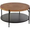 Image de Table basse avec étagère mia 80cm naturel & noir